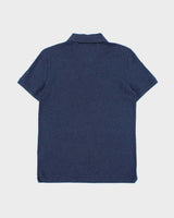 Vintage Lacoste Navy Marl Classic Croc Slim Fit Short Sleeve Polo Shirt - M