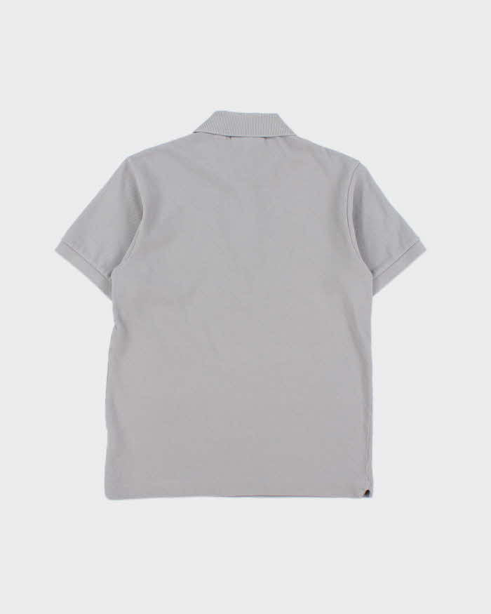 Vintage Lacoste Moon Grey Classic Fit Croc Short Sleeve Polo Shirt - S