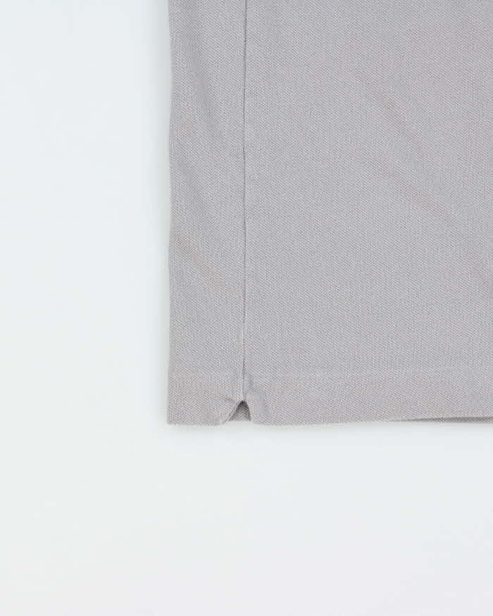 Vintage Lacoste Moon Grey Classic Fit Croc Short Sleeve Polo Shirt - S