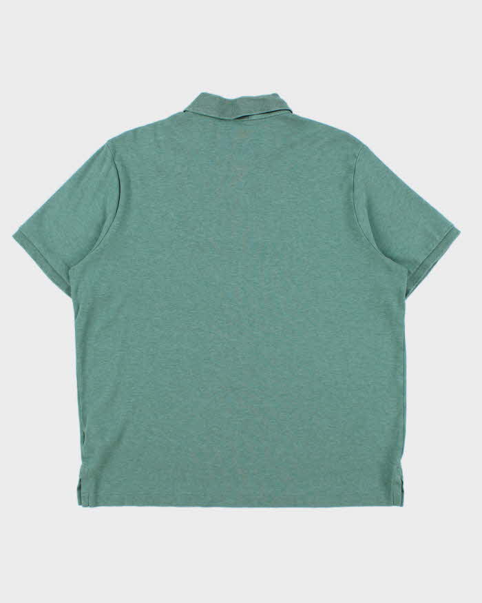 Vintage Polo Ralph Lauren Sage Green Marl Classic Fit Short Sleeve Polo Shirt - L