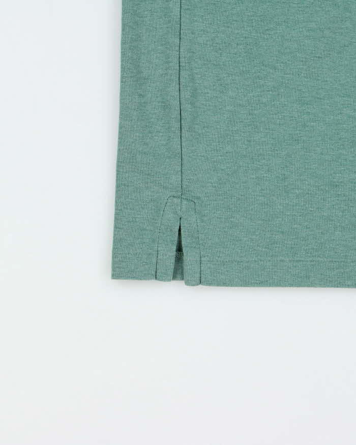 Vintage Polo Ralph Lauren Sage Green Marl Classic Fit Short Sleeve Polo Shirt - L