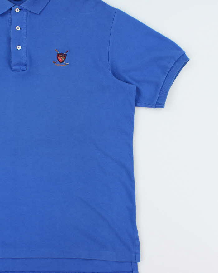Vintage 1990s Polo Golf Ralph Lauren Classic Crest Short Sleeve Polo Shirt - XL