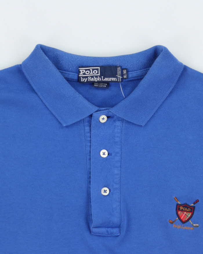 Vintage 1990s Polo Golf Ralph Lauren Classic Crest Short Sleeve Polo Shirt - XL