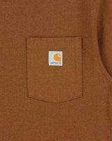 Vintage Carhartt Brown Marl Heavyweight Loose Fit Crewneck Pocket T-Shirt - S
