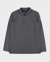 Vintage Arc'teryx Slate Grey 'Captive' Long Sleeve Polo Shirt - M