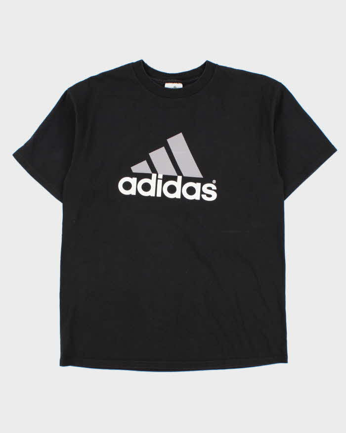 Vintage Y2K 00s Adidas Heavyweight Big Logo Crewneck T-Shirt - M