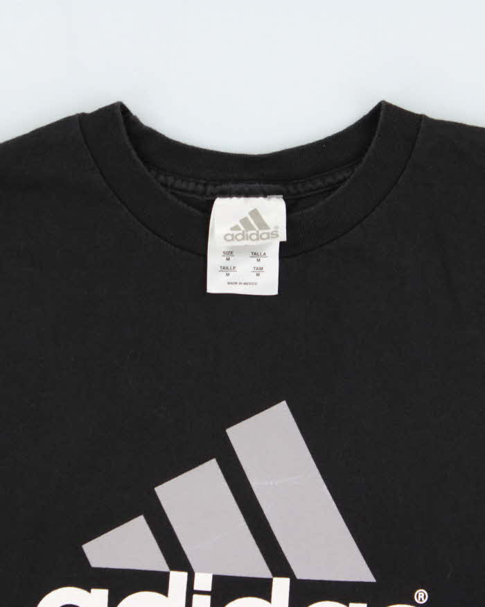Vintage Y2K 00s Adidas Heavyweight Big Logo Crewneck T-Shirt - M