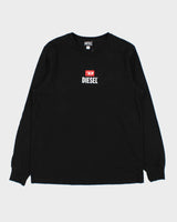 Vintage Diesel Classic Logo Slim Fit Crewneck Long Sleeve T-Shirt - M