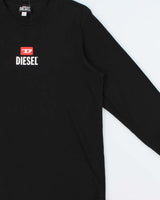 Vintage Diesel Classic Logo Slim Fit Crewneck Long Sleeve T-Shirt - M