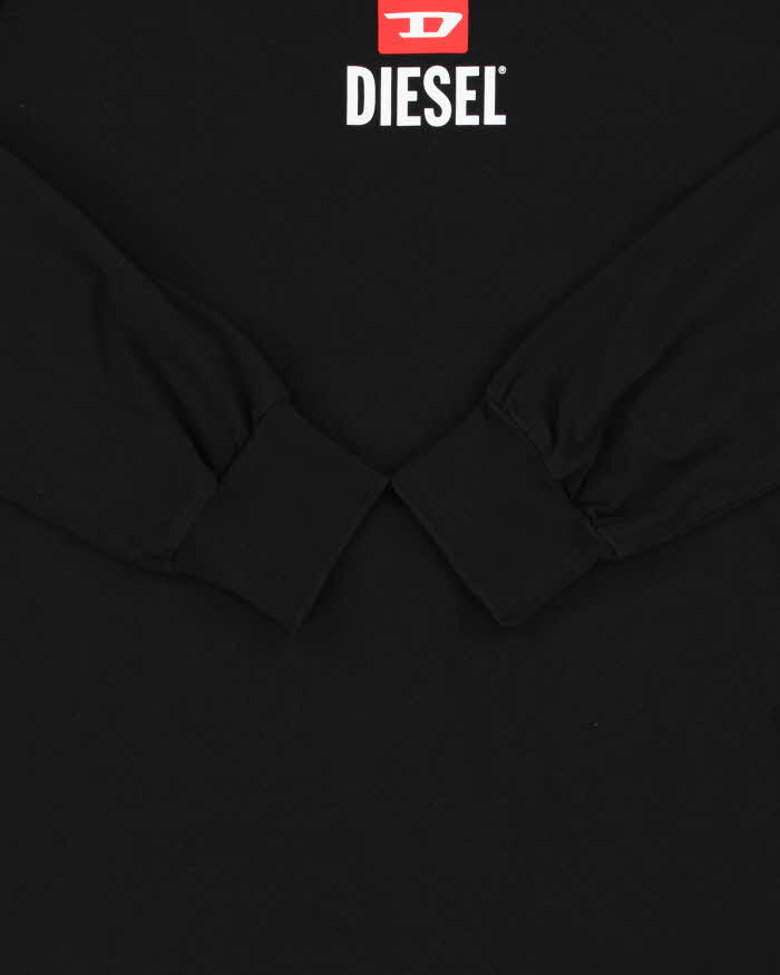 Vintage Diesel Classic Logo Slim Fit Crewneck Long Sleeve T-Shirt - M