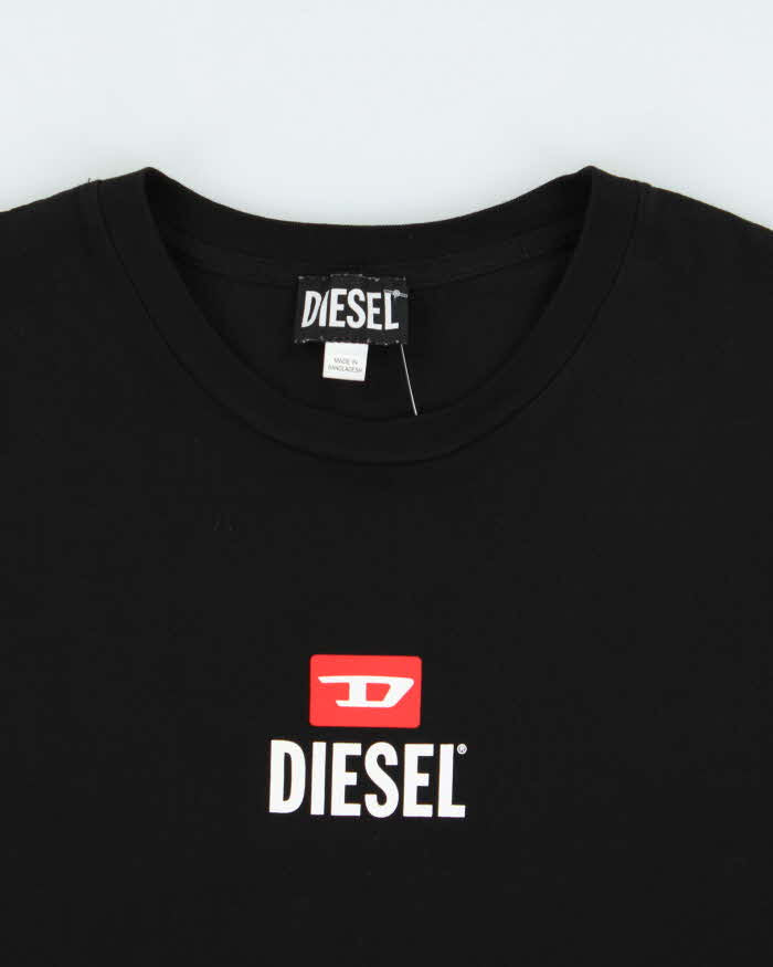 Vintage Diesel Classic Logo Slim Fit Crewneck Long Sleeve T-Shirt - M