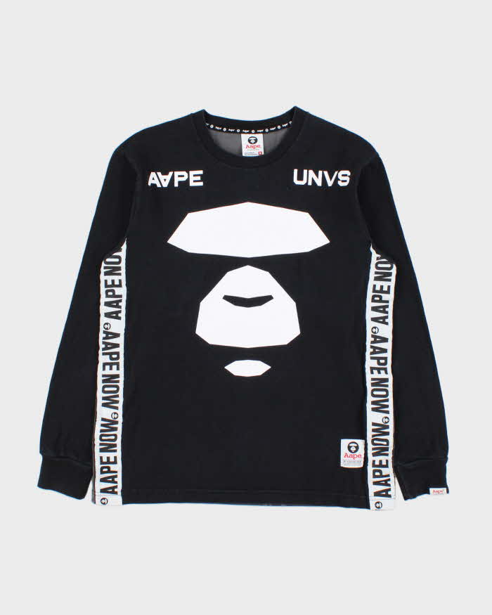 Aape By A Bathing Heavyweight UNVS Aape Now 3M Camo Long Sleeve Crewneck T-Shirt - M