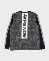 Aape By A Bathing Heavyweight UNVS Aape Now 3M Camo Long Sleeve Crewneck T-Shirt - M