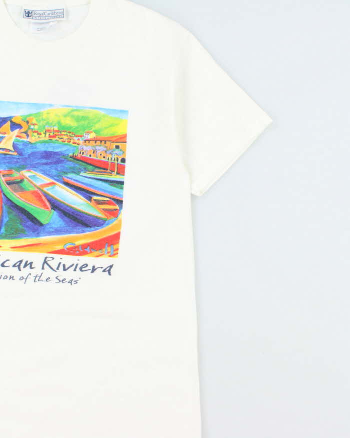 Vintage Y2K 00s Mexican Riviera Royal Caribbean Heavyweight Crewneck T-Shirt - S