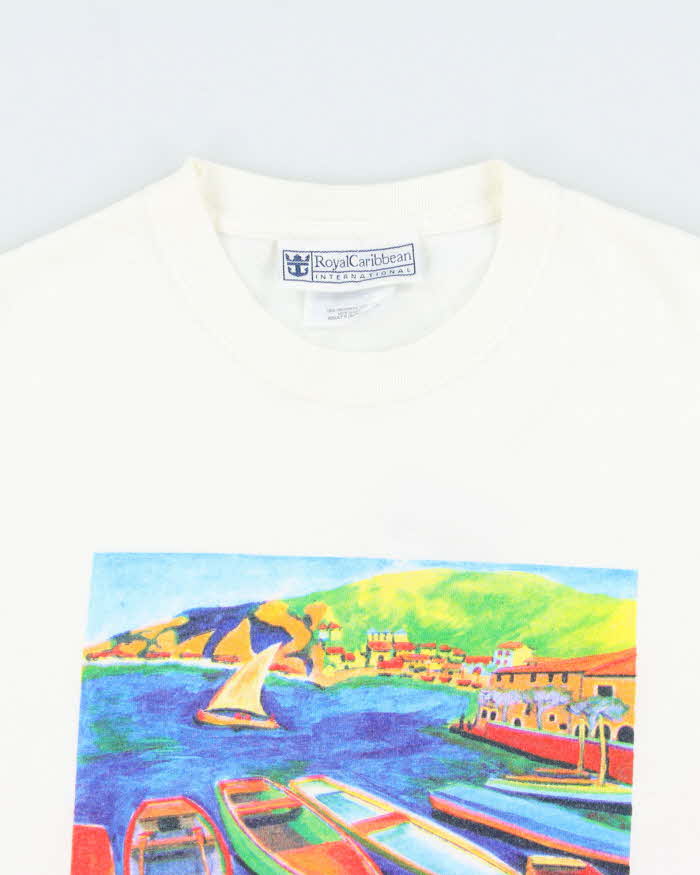 Vintage Y2K 00s Mexican Riviera Royal Caribbean Heavyweight Crewneck T-Shirt - S