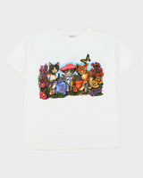 Vintage 1990s Kitty Cat Heavyweight Sogo Crewneck T-Shirt - L