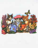 Vintage 1990s Kitty Cat Heavyweight Sogo Crewneck T-Shirt - L