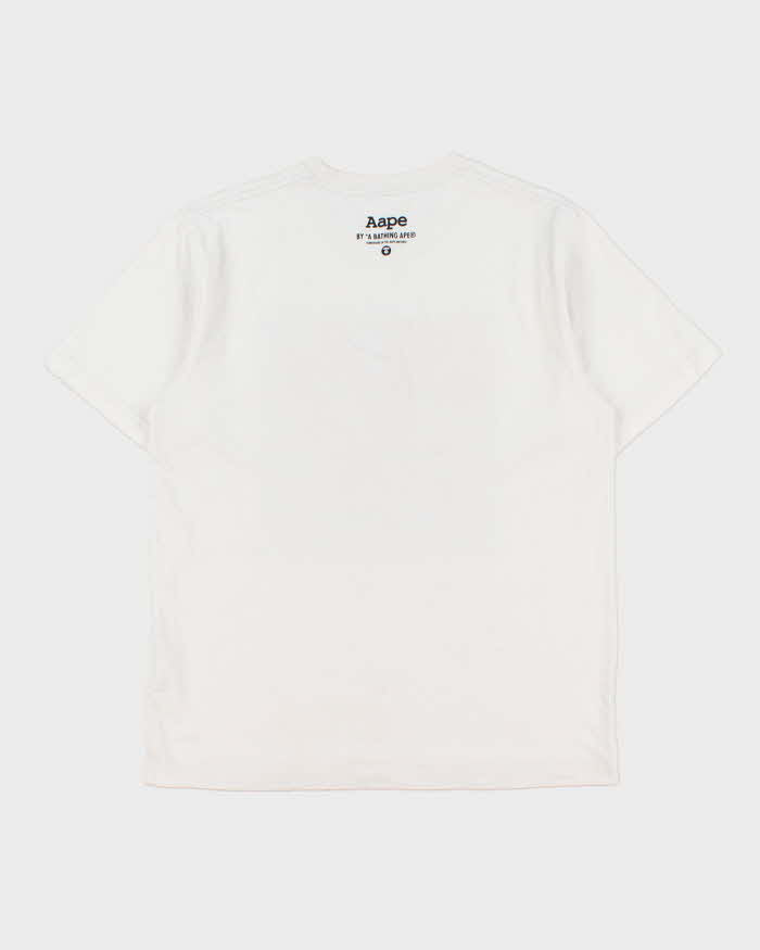 Vintage Aape By A Bathing Ape Heavyweight Box Logo Crewneck T-Shirt - M