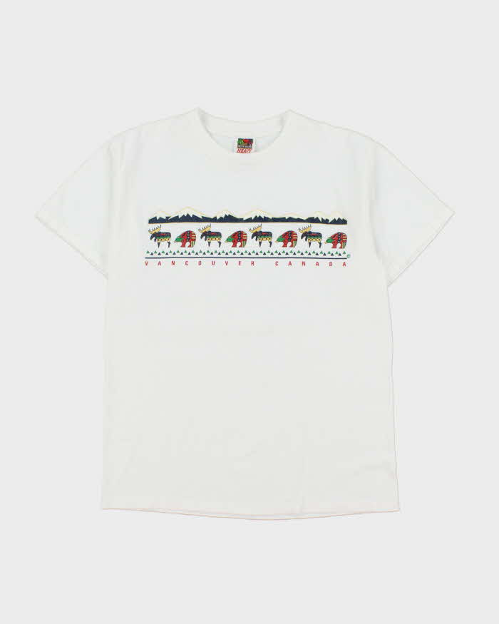 Vintage 1990s Vancouver Canada Heavyweight Crewneck T-Shirt - M
