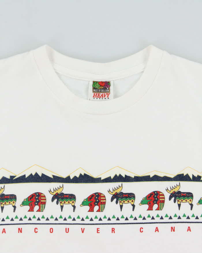 Vintage 1990s Vancouver Canada Heavyweight Crewneck T-Shirt - M