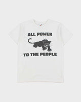 Vintage Y2K 00s Black Panther Party All Power To The People Heavyweight Crewneck T-Shirt - S