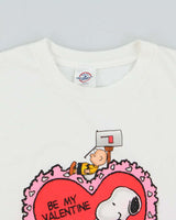 Vintage 2003 Peanuts 'Snoopy Be My Valentine' Delta Pro Heavyweight Crewneck T-Shirt - M