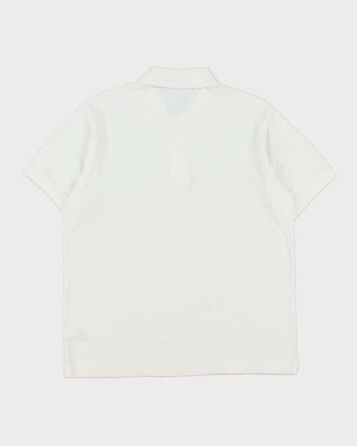 Vintage Lacoste White Classic Fit Short Sleeve Polo Shirt - L