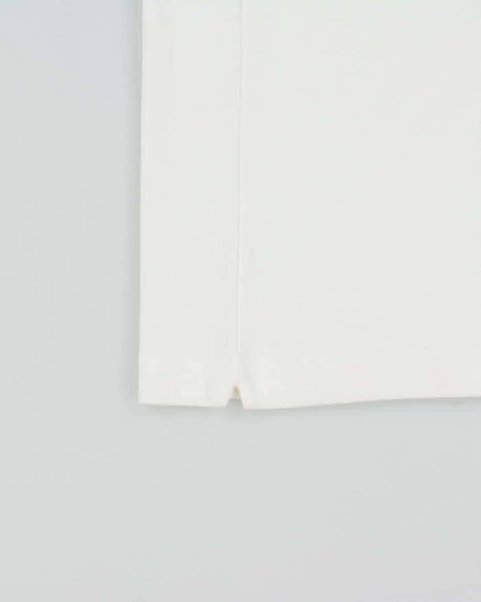 Vintage Lacoste White Classic Fit Short Sleeve Polo Shirt - L