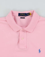 Vintage Polo Ralph Lauren Baby Pink Classic Fit Short Sleeve Polo Shirt - XL