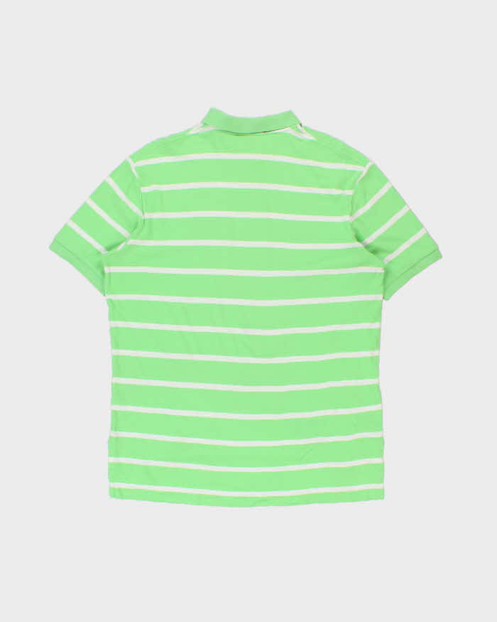 Vintage Y2K 00s Polo Ralph Lauren Classic Striped Short Sleeve Polo Shirt - L