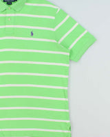 Vintage Y2K 00s Polo Ralph Lauren Classic Striped Short Sleeve Polo Shirt - L