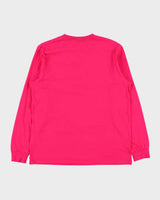 Vintage Carhartt WIP Hot Pink Midweight Long Sleeve Crewneck Pocket Shirt - M
