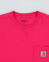 Vintage Carhartt WIP Hot Pink Midweight Long Sleeve Crewneck Pocket Shirt - M
