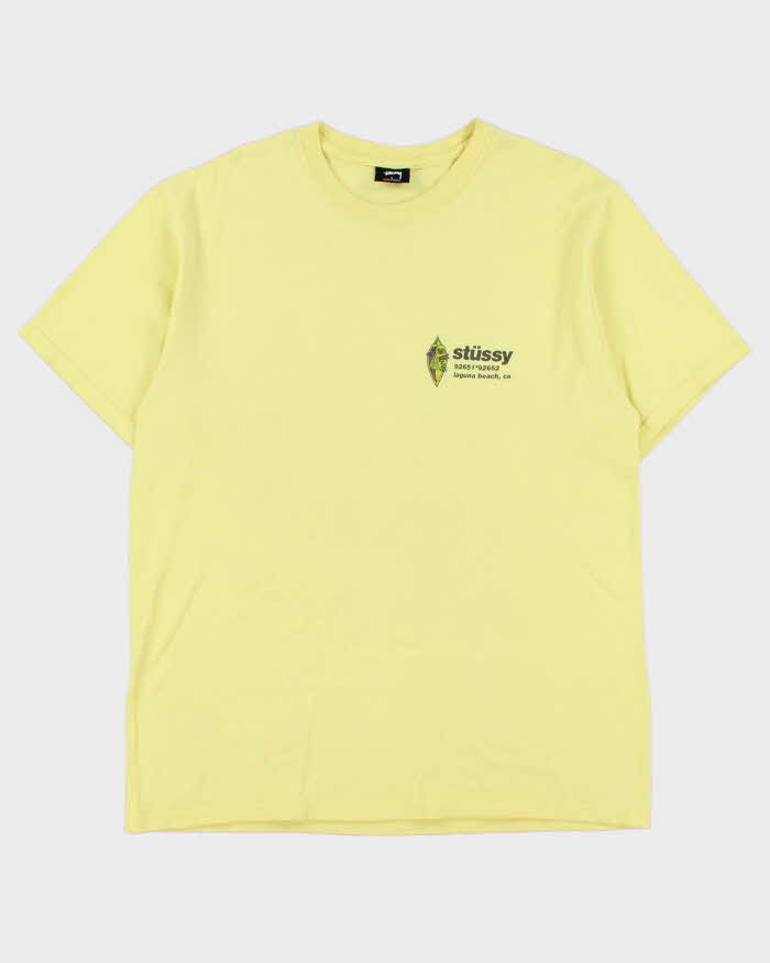 Vintage Stussy Laguna Beach California Heavyweight Crewneck T-Shirt - L