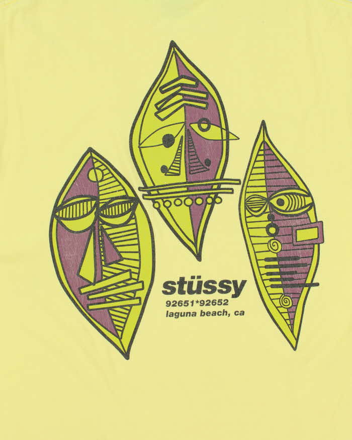 Vintage Stussy Laguna Beach California Heavyweight Crewneck T-Shirt - L
