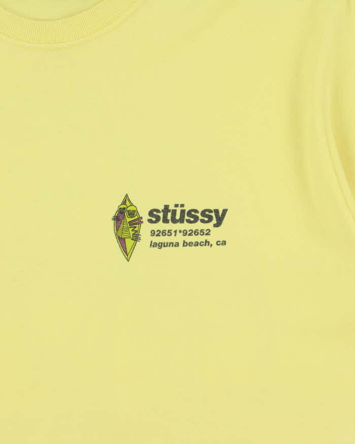 Vintage Stussy Laguna Beach California Heavyweight Crewneck T-Shirt - L