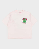 Vintage 1994 Alabama Lucky 13 Baby Pink Heavyweight Sof Tee Made In USA Single Stitch Cropped Crewneck T-Shirt - L