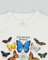 Vintage 1990s Panama Butterflies Heavyweight Crewneck T-Shirt - S