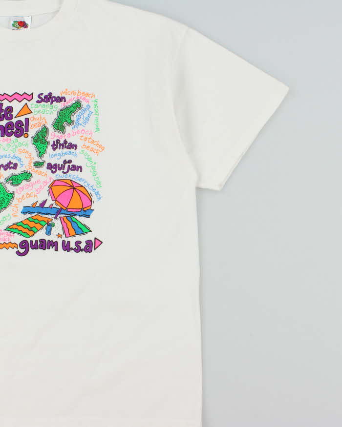 Vintage 1999 Guam U.S.A Beaches Heavyweight Crewneck T-Shirt - XL