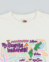 Vintage 1999 Guam U.S.A Beaches Heavyweight Crewneck T-Shirt - XL