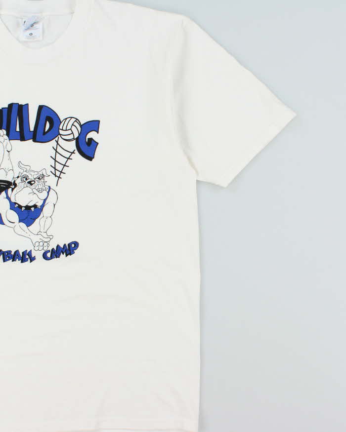 Vintage 1999 BULLDOG Volleyball Camp USA Heavyweight Crewneck T-Shirt - XL
