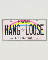 Vintage 1990s Hang Loose Hawaii License Plate Heavyweight Crewneck T-Shirt - XL