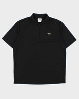 Vintage Y2K 00s Lacoste Sport Short Sleeve Zip Active Polo Shirt - L
