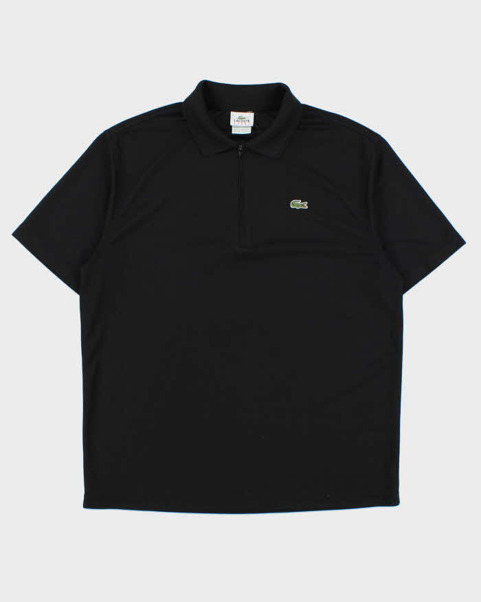 Vintage Y2K 00s Lacoste Sport Short Sleeve Zip Active Polo Shirt - L