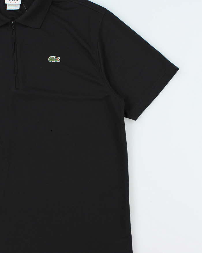 Vintage Y2K 00s Lacoste Sport Short Sleeve Zip Active Polo Shirt - L