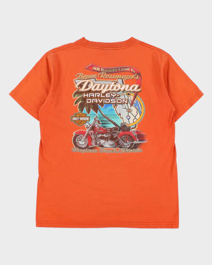 Vintage 2006 Harley Davidson Made In USA Heavyweight Daytona Beach Crewneck T-Shirt - L
