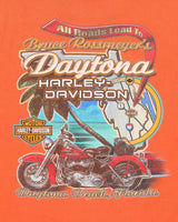 Vintage 2006 Harley Davidson Made In USA Heavyweight Daytona Beach Crewneck T-Shirt - L
