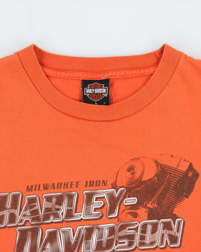 Vintage 2006 Harley Davidson Made In USA Heavyweight Daytona Beach Crewneck T-Shirt - L