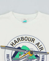 Vintage 1993 Harbour Air British Columbia Heavyweight Single Stitch Made In Canada Crewneck T-Shirt - XL