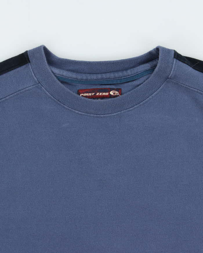 Vintage Y2K 00s Point Zero Heavyweight Long Sleeve Crewneck T-Shirt - L